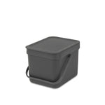 Brabantia Sort & Go afvalemmer 6 liter grijs