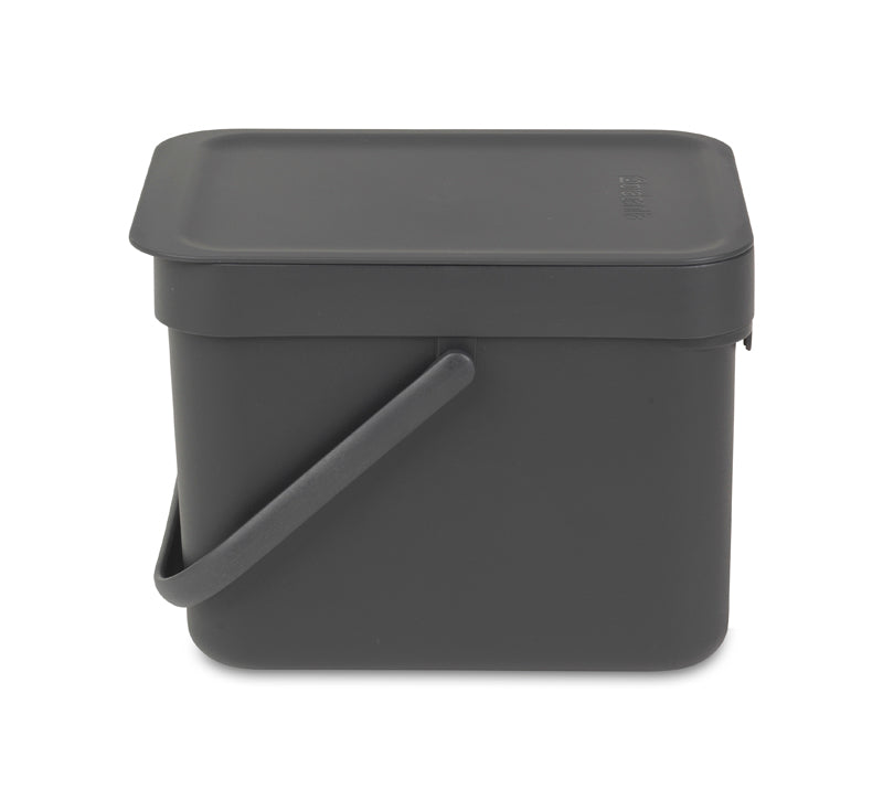 Brabantia Sort & Go afvalemmer 6 liter grijs