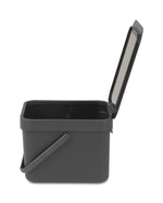 Brabantia Sort & Go afvalemmer 6 liter grijs