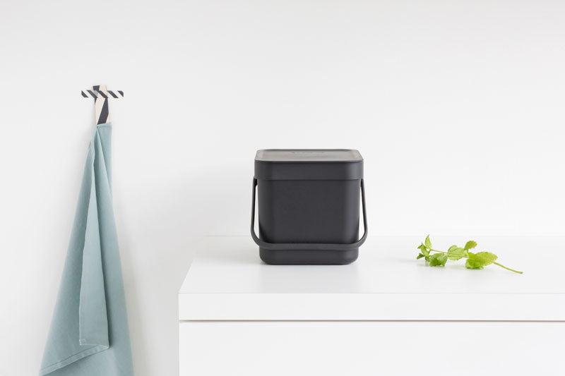 Brabantia Sort & Go afvalemmer 6 liter grijs