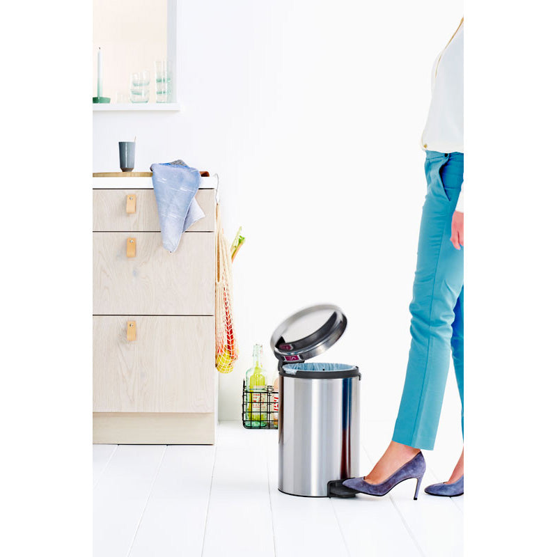 Brabantia NewIcon pedaalemmer 12 liter mat RVS FPP