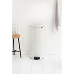 Brabantia NewIcon pedaalemmer 30 liter met metalen binnenemmer wit