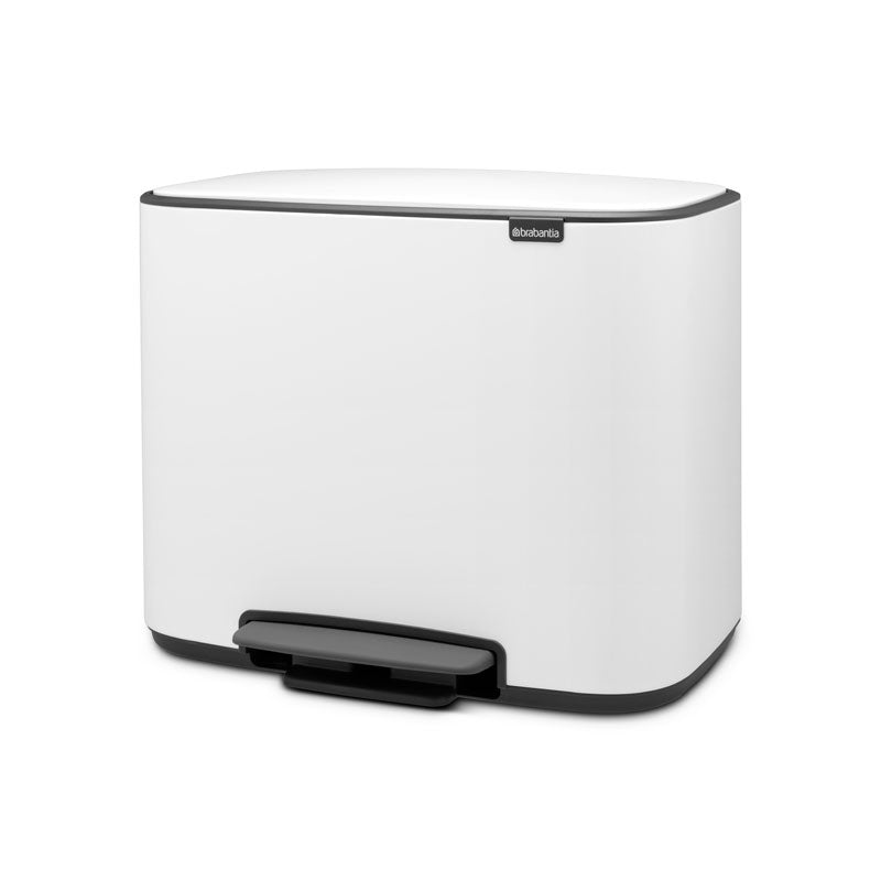 Brabantia Bo pedaalemmer 3x11 liter wit