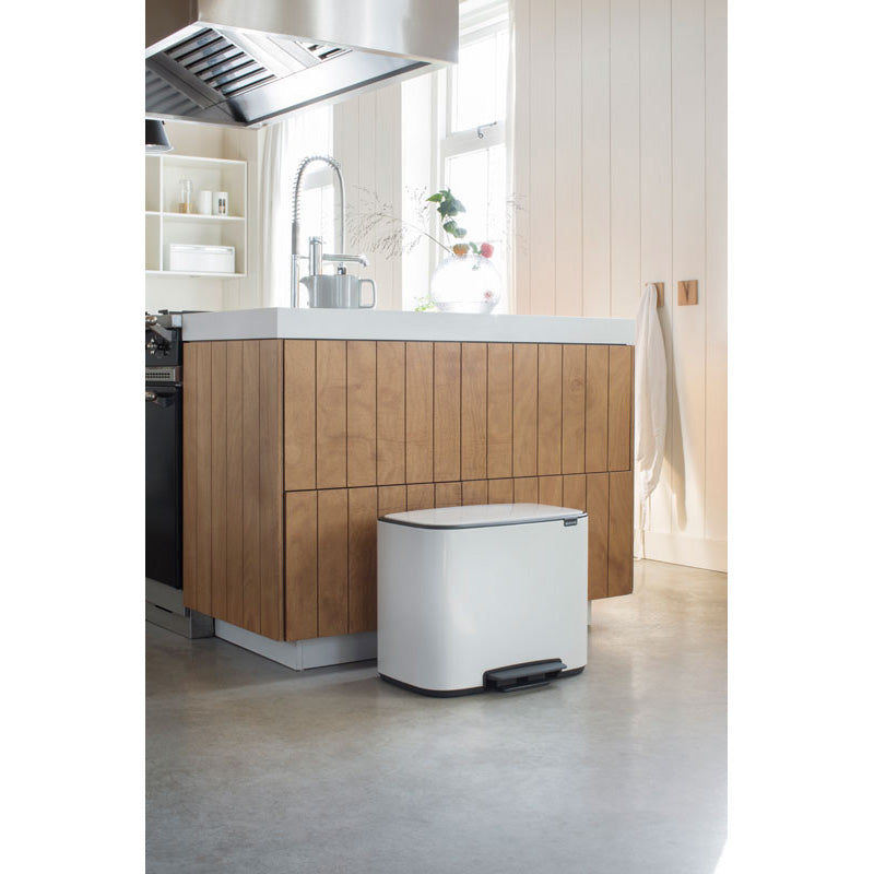 Brabantia Bo pedaalemmer 3x11 liter wit
