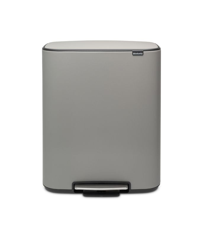 Brabantia Bo pedaalemmer 60 liter Mineral Concrete Grey