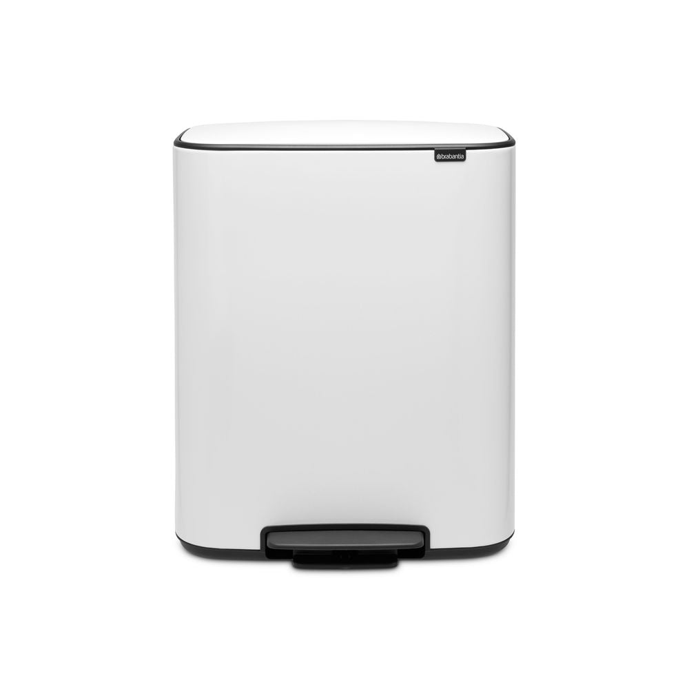 Brabantia Bo pedaalemmer 2x30 liter wit