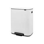Brabantia Bo pedaalemmer 2x30 liter wit