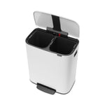 Brabantia Bo pedaalemmer 2x30 liter wit