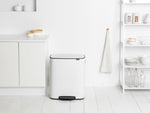 Brabantia Bo pedaalemmer 2x30 liter wit