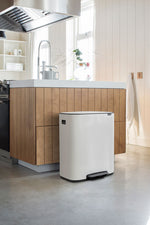 Brabantia Bo pedaalemmer 2x30 liter wit