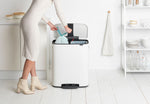 Brabantia Bo pedaalemmer 2x30 liter wit