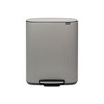 Brabantia Bo pedaalemmer 2x30 liter Mineral Concrete Grey