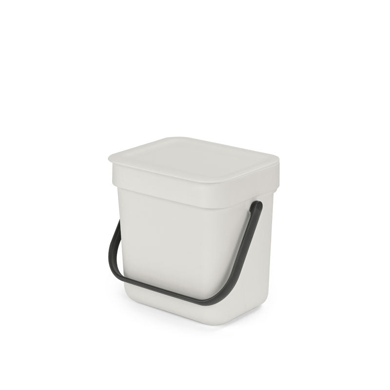 Brabantia Sort & Go afvalemmer 3 liter lichtgrijs