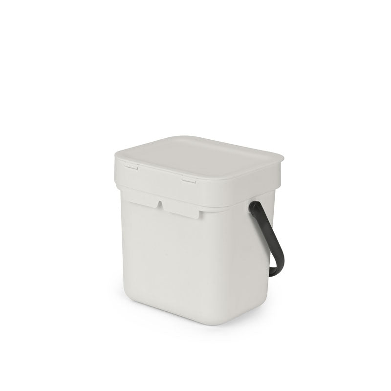 Brabantia Sort & Go afvalemmer 3 liter lichtgrijs