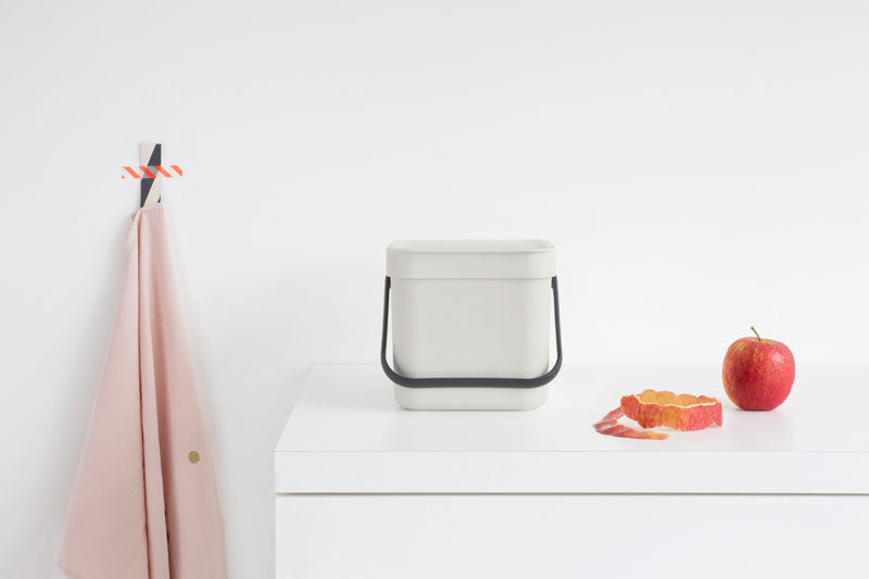 Brabantia Sort & Go afvalemmer 3 liter lichtgrijs