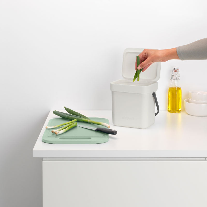 Brabantia Sort & Go afvalemmer 3 liter lichtgrijs