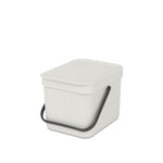 Brabantia Sort & Go afvalemmer 6 liter lichtgrijs