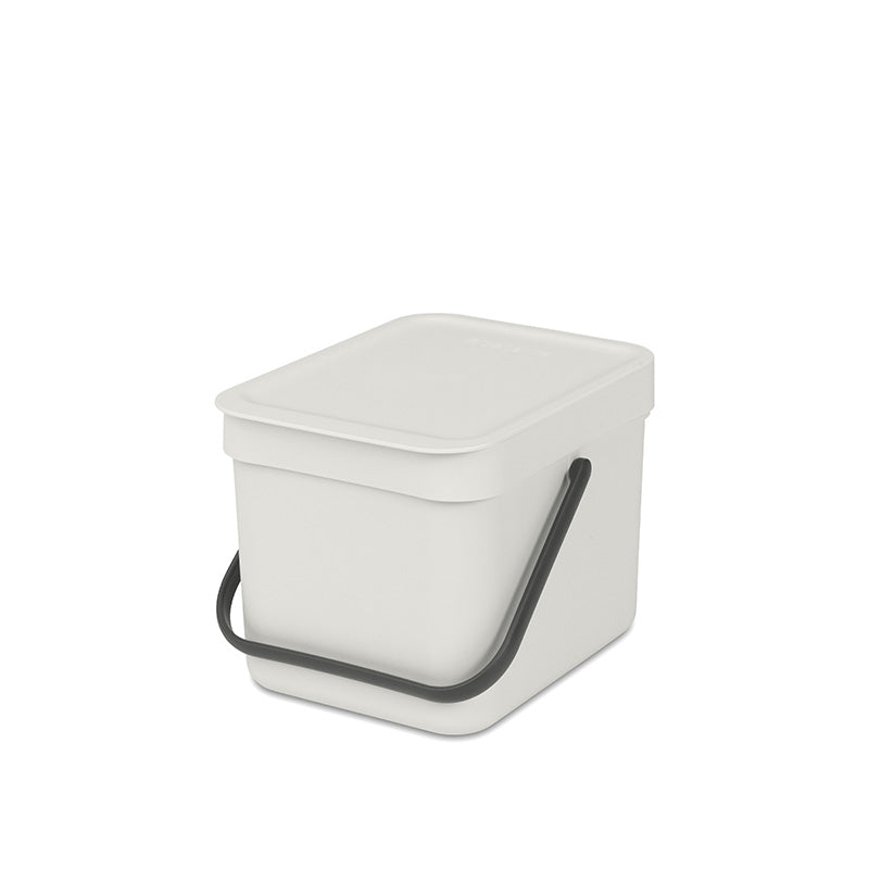 Brabantia Sort & Go afvalemmer 6 liter lichtgrijs