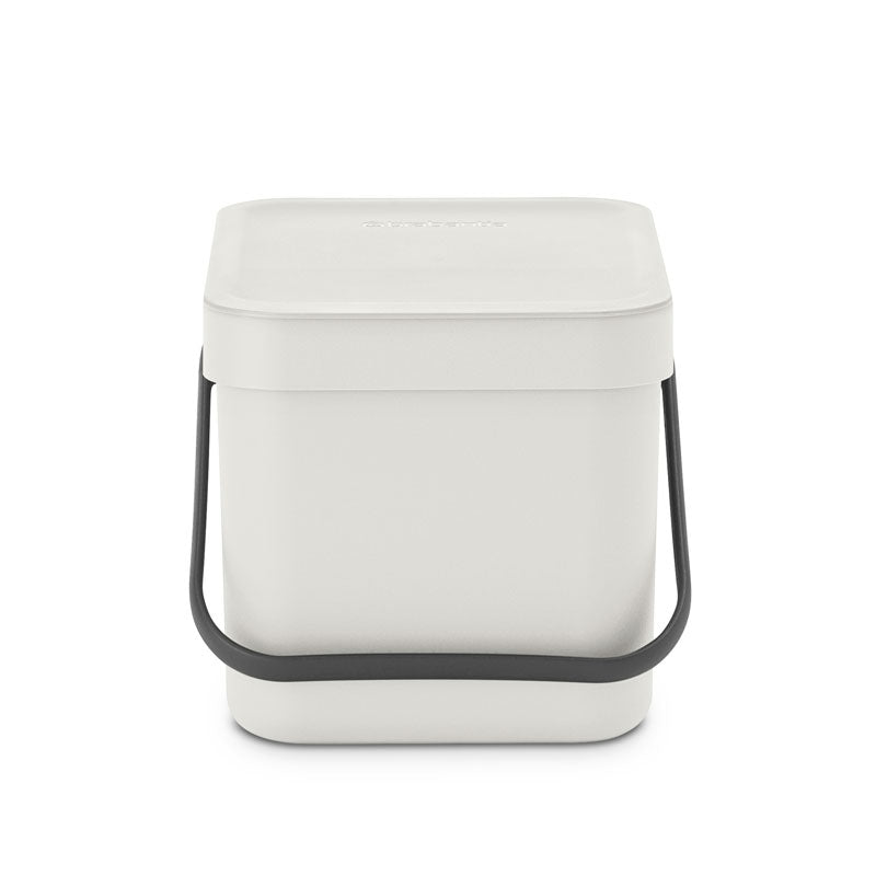 Brabantia Sort & Go afvalemmer 6 liter lichtgrijs