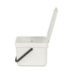 Brabantia Sort & Go afvalemmer 6 liter lichtgrijs