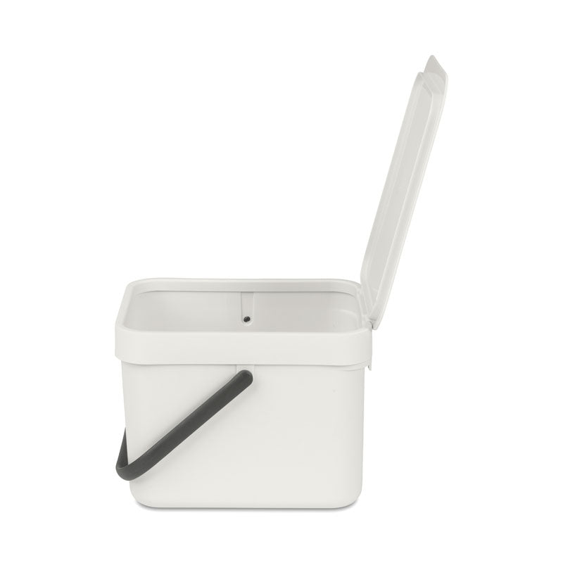 Brabantia Sort & Go afvalemmer 6 liter lichtgrijs