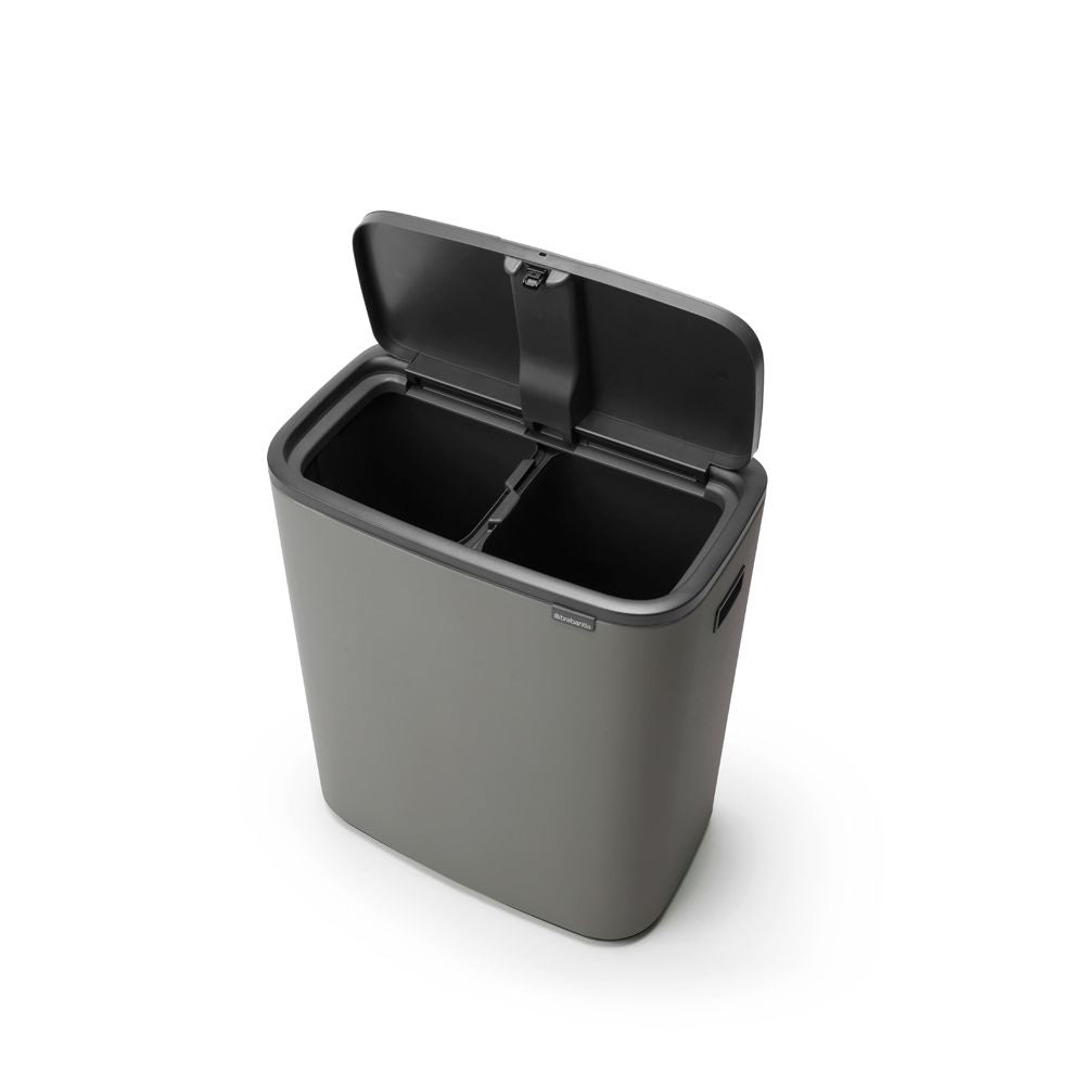 Brabantia Bo Touch Bin 2x30 liter Mineral Concrete Grey