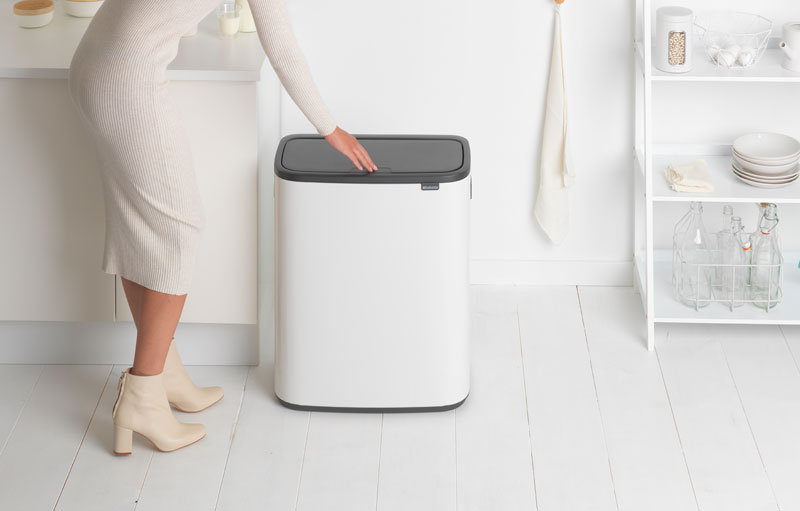 Brabantia Bo Touch Bin 60 liter wit