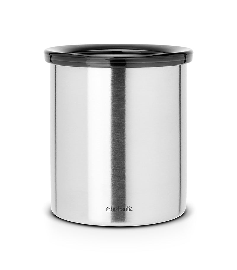 Brabantia tafelafvalbakje 1 liter mat RVS, per 6 stuks