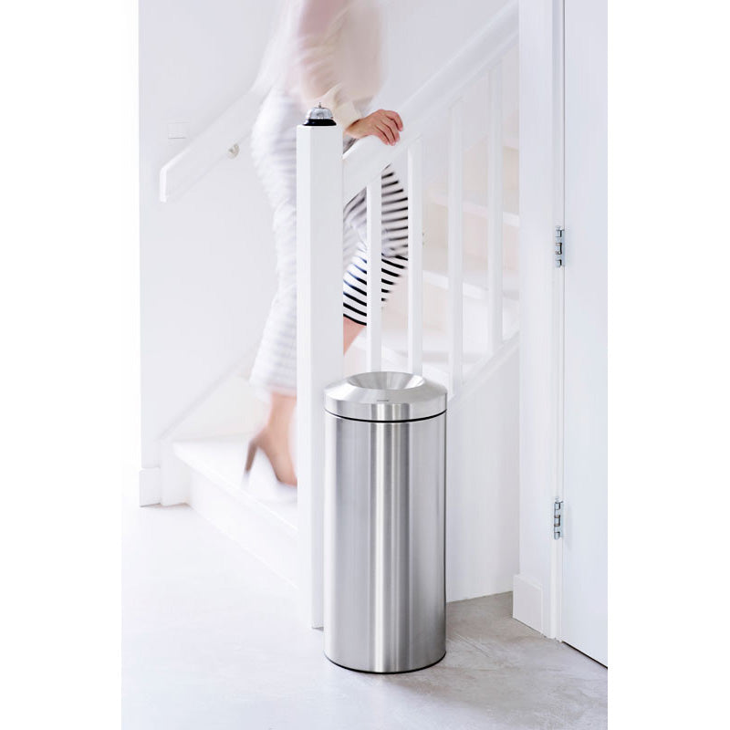 Brabantia vlamdovende prullenbak 30 liter mat RVS