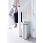 Brabantia vlamdovende prullenbak 30 liter mat RVS