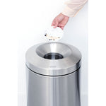 Brabantia vlamdovende prullenbak 30 liter mat RVS