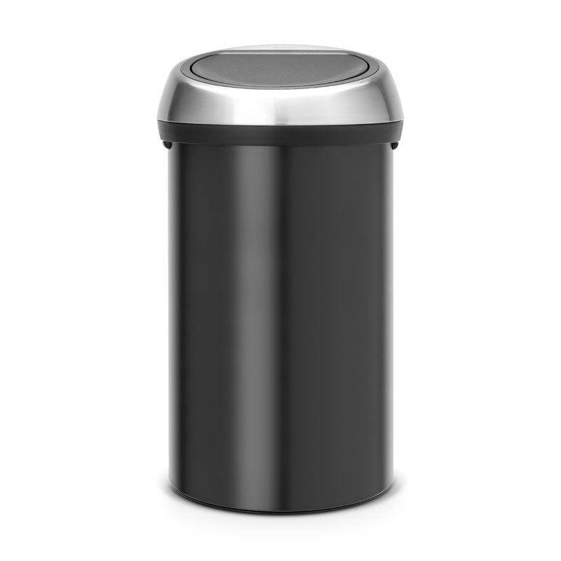Brabantia Touch Bin 60 liter mat zwart/mat RVS