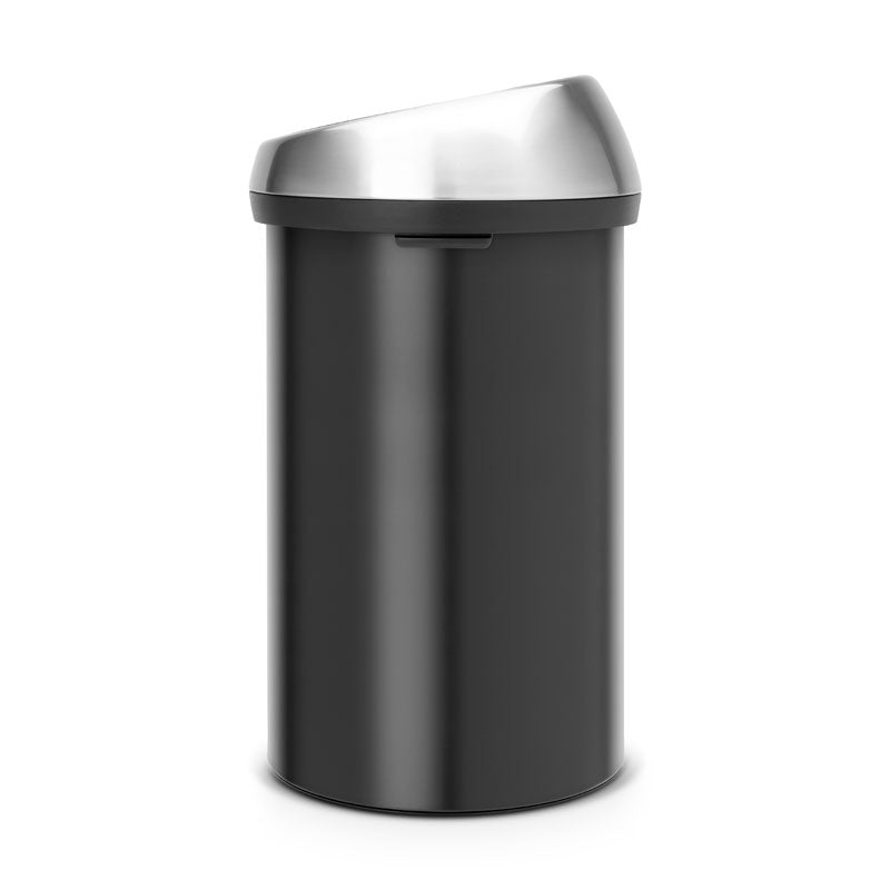 Brabantia Touch Bin 60 liter mat zwart/mat RVS