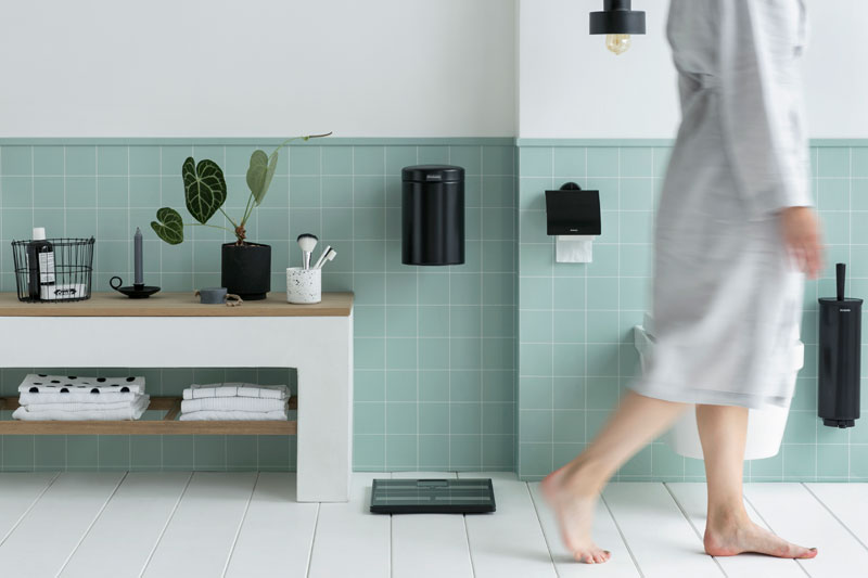 Brabantia Profile toiletborstel met houder zwart