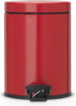 Brabantia Classic pedaalemmer 5 liter rood