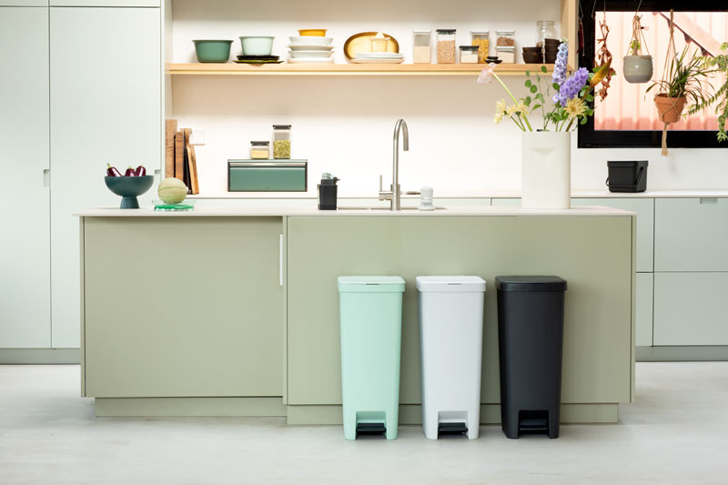 Brabantia StepUp pedaalemmer 40 liter jade