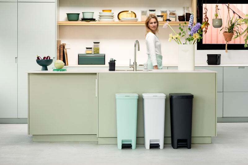 Brabantia StepUp pedaalemmer 40 liter jade