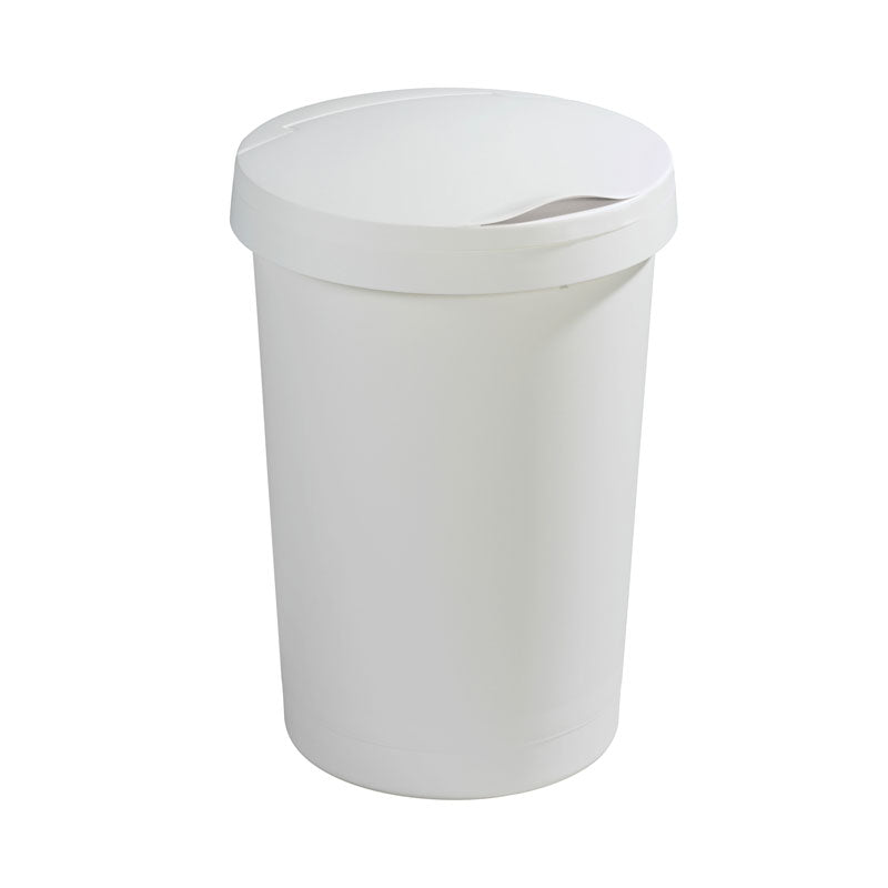 Sunware Twinga afvalbak met klepdeksel 45 liter wit