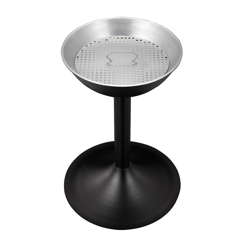 Zandasbak op voet Ø 41 cm zwart