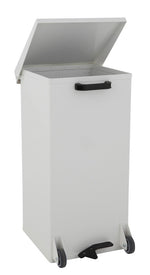 DutchDesign mobiele Carro-Kick pedaalafvalbak 110 liter wit