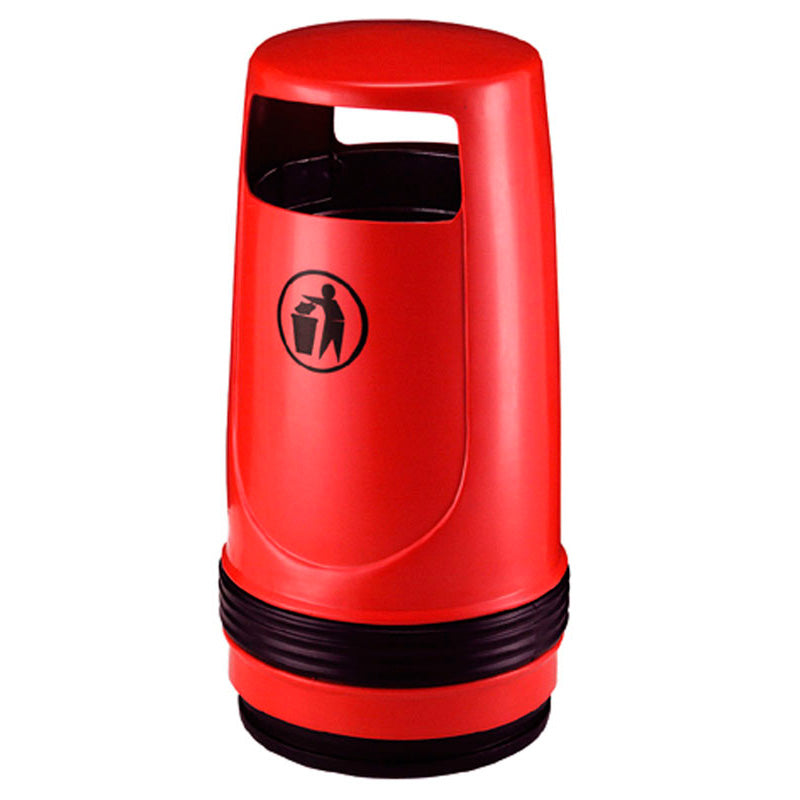 Merlin buitenafvalbak 90 liter rood