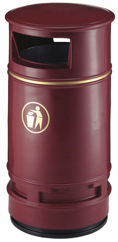 Copperfield buitenafvalbak 90 liter bordeaux