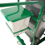 V-Part containerkar compleet met 2 x 120 liter containers en accessoires groen