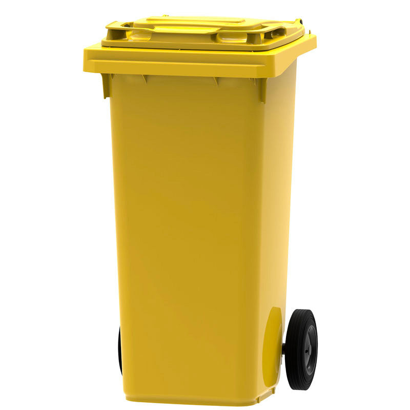 Mini-container 120 liter geel