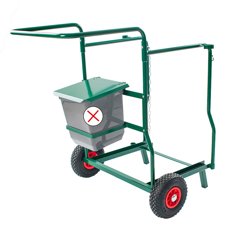 V-Part containerkar voor 1 x 240 liter container zonder accessoires groen