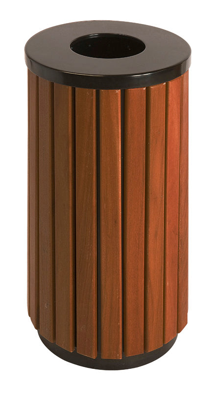 V-Part buitenafvalbak 40 liter houtlook/zwart