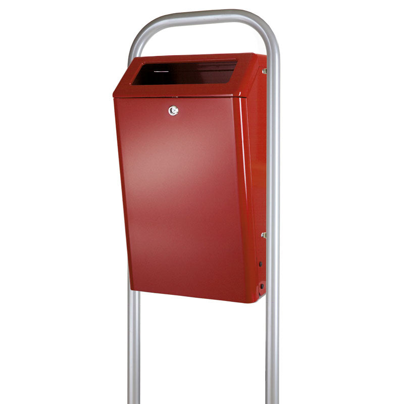 DutchDesign buitenafvalbak 50 liter bordeaux