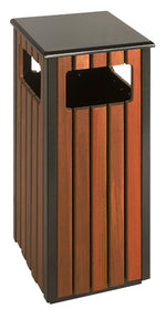 V-Part buitenafvalbak 36 liter houtlook/zwart