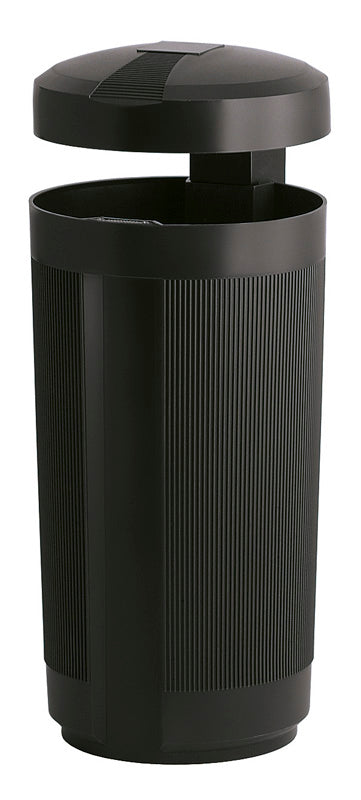 Buitenafvalbak met afdak 50 liter zwart