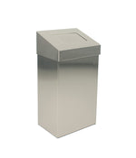 DutchDesign sanitaire afvalbak met pushklep 18 liter mat RVS